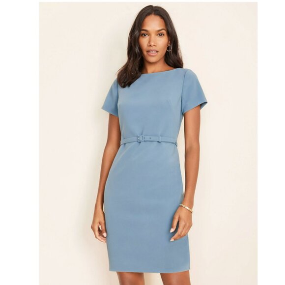 Ann Taylor Belted Sheath Dress - Picture 1 of 5